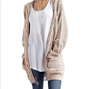 Womens long sleeve sweater cardigan